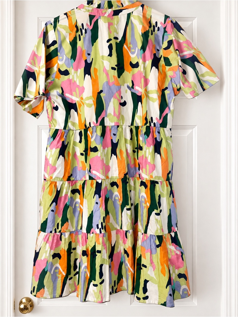 THML Multicolor Abstract Print Mini Dress - Picture 4 of 5